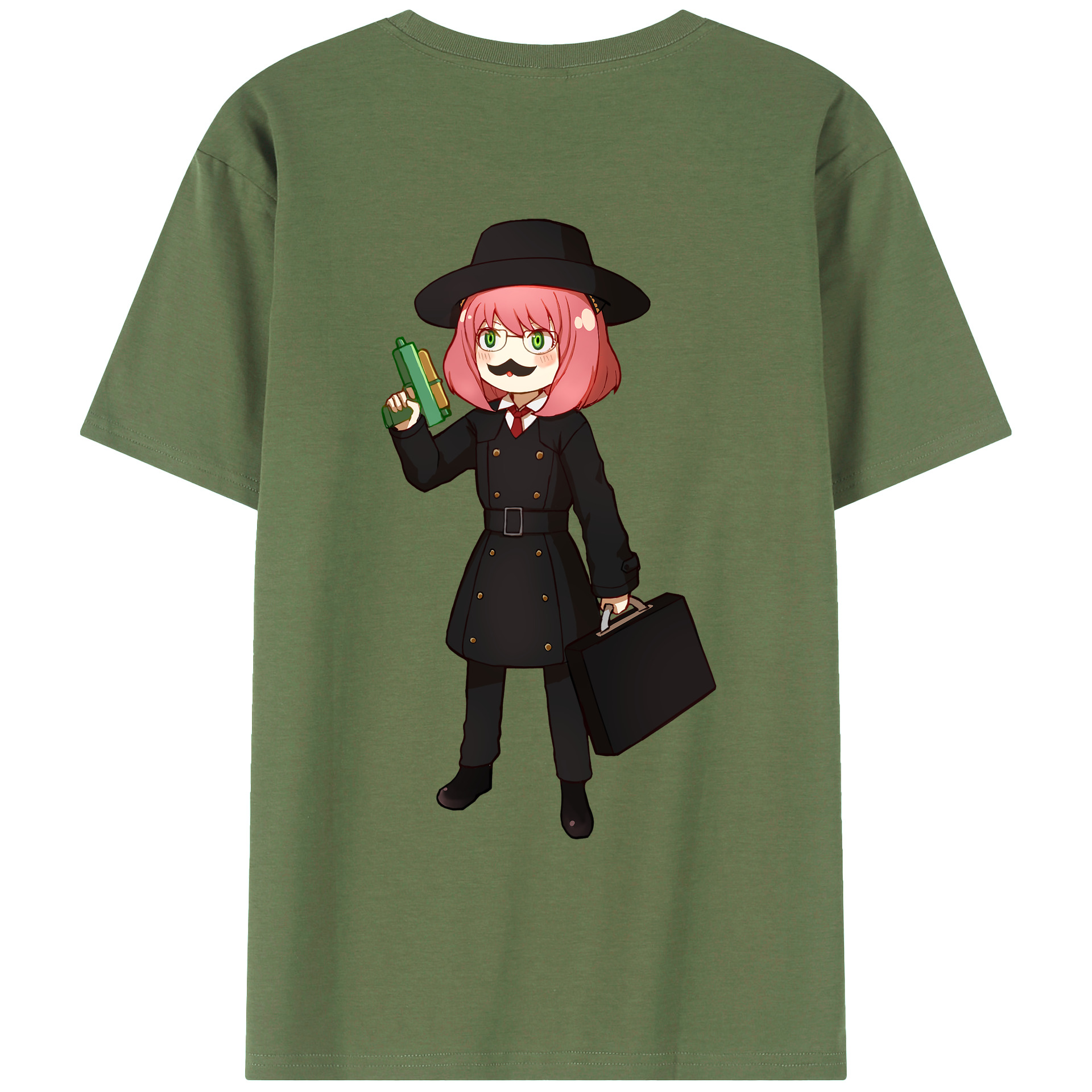 （画像用） SPY×FAMILY间谍家家酒 綿100％ メンズ半袖Tシャツ（バックプリント） 通気性
